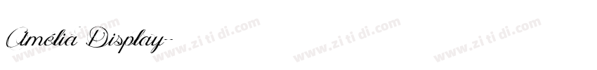 Amélia Display字体转换